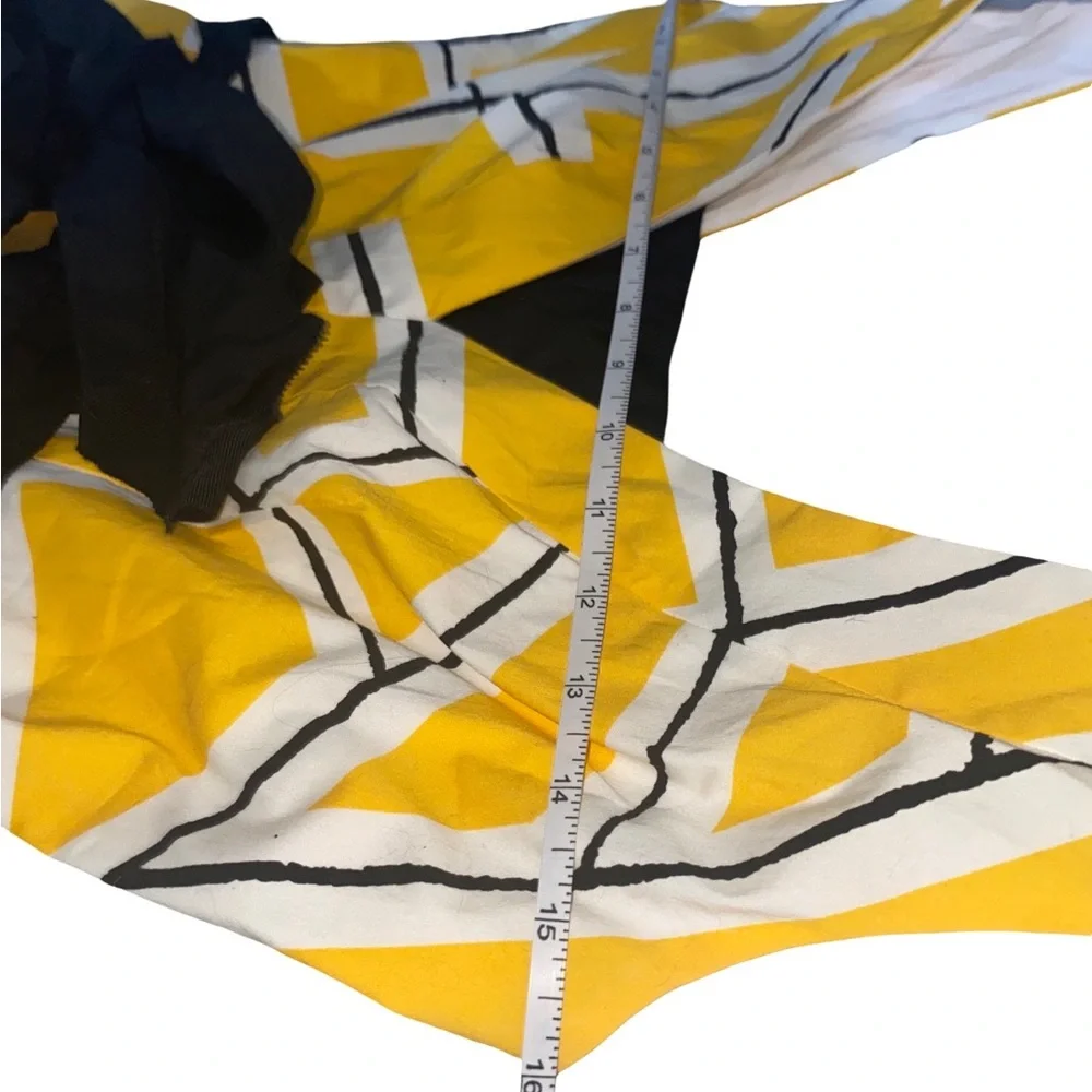Diane Von Furstenberg Yellow and Black Mini Dress‎